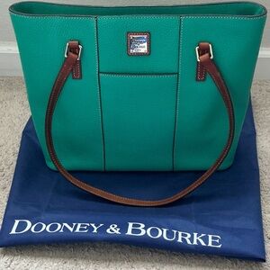 Dooney & Bourke pebble blue aqua Lexington